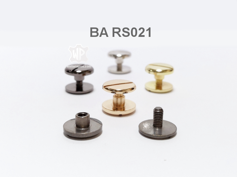 หมุดน๊อต, screw back button stud, screws and rivets