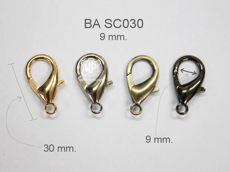 อะไหล่กระเป๋า, ตะขอ, คอหมา, bag accessories, bag hardware, snap hook, clasp, ตะขอก้ามปู, ข้อต่อสร้อย, ตะขอโซ่, lobster clasp