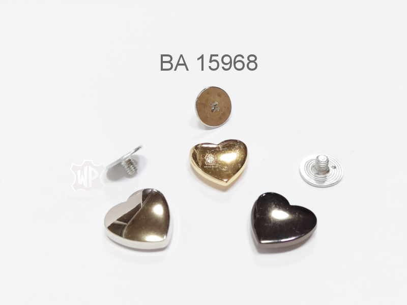handbag rivet, stud, หมุด, หมุดขันน๊อต, หมุดเกลียว, อะไหล่กระเป๋า, หมุดหัวใจ, หมดตกแต่งกระเป๋า, bag decoration