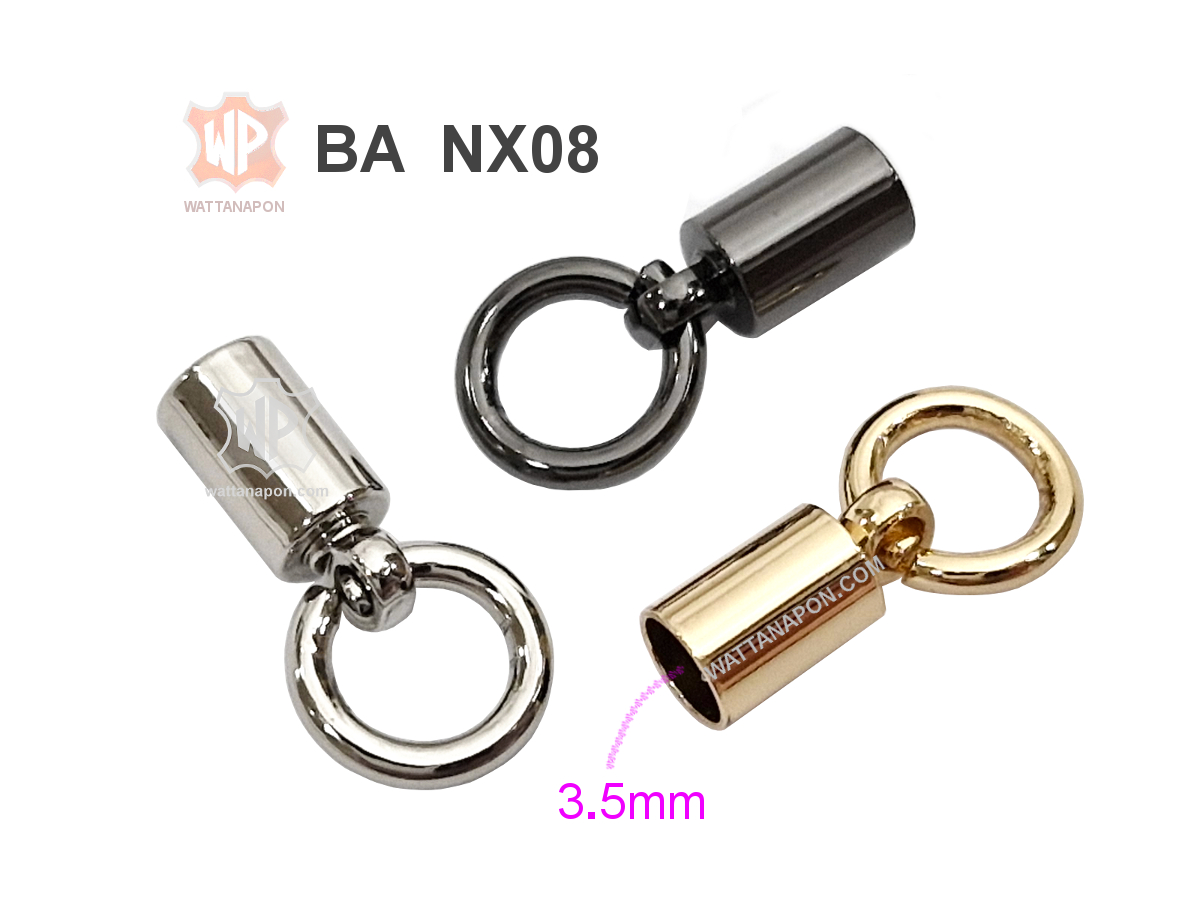Cord End Cap, End Cap with loop, Strap End Cap, หุ้มปลายสาย, หุ้มปลายเชือก