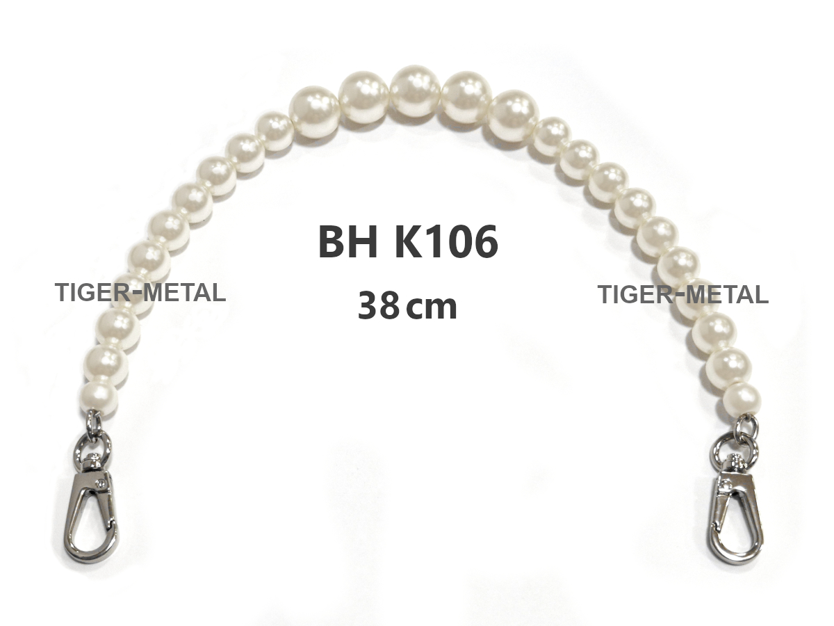 bag handle, Faux Pearl Beaded Bag Handle, หูกระเป๋าลูกปัดมุก, หูหิ้วกระเป๋า